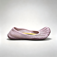 Sepatu Barefoot Lima Jari Khusus Wanita, Berbahan Mesh Bernapas, Sepatu Flat Balet Ringan, Sepatu Kasual Outdoor, Sepatu Fitness Musim Panas