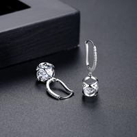 LUOTEEMI — boucles d'oreilles féerique en diamant pour filles, bijou moderne et mignon fait à la main