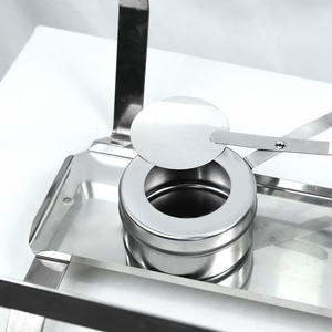 Fourneau à alcool en acier inoxydable 410, corps droit, forme de soucoupe volante, service libre, fondue en plein air, pot sec, support pour combustible solide/liquide - Product Image 1