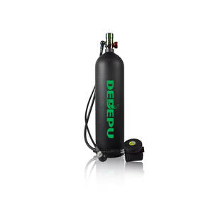 DEDEPU 4L 25-40 minutes avec adaptateur de plongée <span class=keywords><strong>pour</strong></span> <span class=keywords><strong>masque</strong></span> de plongée avec tube de sangle vert noir tube respiratoire sec réservoir d'air plongée <span class=keywords><strong>sous</strong></span>-marine - Product Image 6