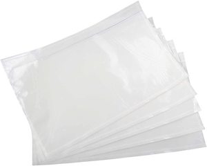 Étiquette d'expédition auto-adhésive épaisse personnalisée enveloppes étanches avec fenêtre transparente en plastique liste d'emballage pochette fermée - Product Image 4