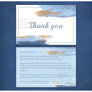 Tarjeta de felicitación transfronteriza de alta calidad al por mayor de fábrica, diseño gratuito personalizado, tarjeta de agradecimiento por la revisión posventa - Product Image 2