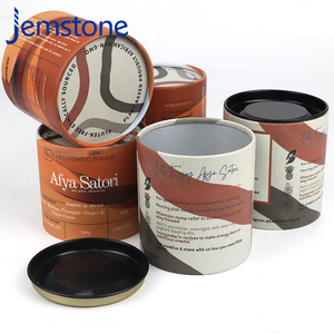 Envase de Cartón Kraft en Forma de Cilindro para Té Suelto, Chocolate y Proteína en Polvo, Diseño Personalizado, Reciclable y de Grado Alimenticio - Product Image 5