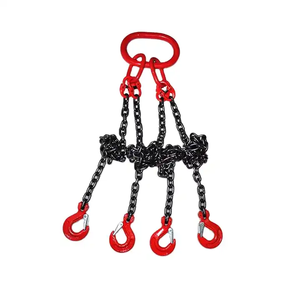 Eslinga de Cadena Soldada de 10 Pies, 4 Vías x 5/16 Pulgadas, Acero, 11000 Libras, 5 Toneladas, para Elevación de Cadenas, Eslingas de Cadena, Cadena de Eslinga G80, 4 Patas - Product Image 5