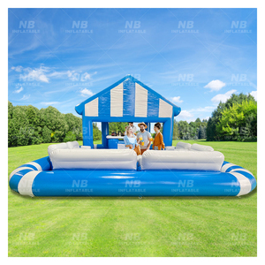 บาร์สระว่ายน้ำเป่าลม PVC แบบกำหนดเองได้ พร้อมใบรับรอง CE รับน้ำหนักได้มากกว่า 500 กก. สำหรับงานปาร์ตี้ผู้ใหญ่ บาร์สระว่ายน้ำเป่าลม บาร์เป่าลม - Product Image 5
