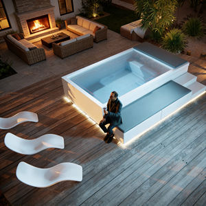 Sofá Rectangular Moderno de Fibra de Vidrio para Deportes Acuáticos, Resistente a los Rayos UV y a la Corrosión, de 5 pies (4 m), para Adultos, para Piscina Familiar al Aire Libre - Product Image 1