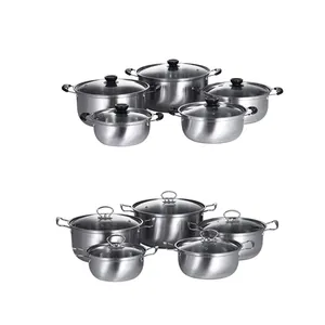 Hot Selling Kitchen 10 Piece Kitchen Soup And Soup Pot Ustensiles De Cuisine Cookware Set