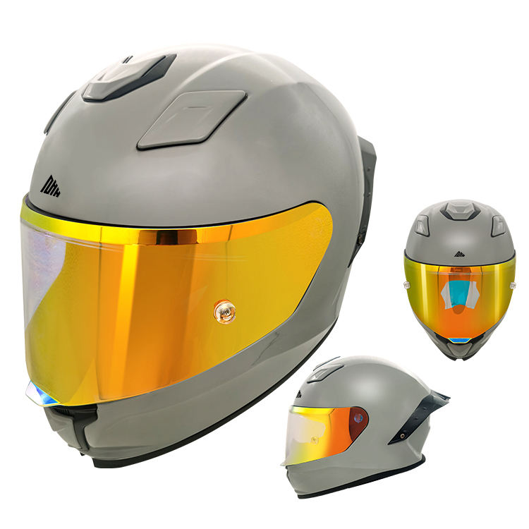 Custom Motorcycle Yellow Predator Motorcycle Helmet Custom