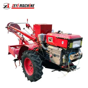 Fabrika doğrudan satış çok amaçlı iki tekerlekli çiftlik el mini yürüyen traktör 12HP