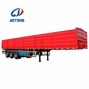 Semi-remorque <span class=keywords><strong>à</strong></span> plateau latéral <span class=keywords><strong>à</strong></span> parois hautes multi-usages de 40 pieds et 50 tonnes de Chine, pour le transport de marchandises générales, <span class=keywords><strong>à</strong></span> <span class=keywords><strong>vendre</strong></span> - Product Image 2