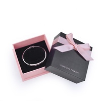 Échantillon gratuit de boîte à bijoux en carton avec logo personnalisé imprimé