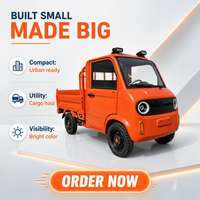 Camionnette électrique robuste tout acier à propulsion arrière |   Transport de Produits Agricoles et de Fruits de Verger, Livraison de Marchandises de Village à Ville