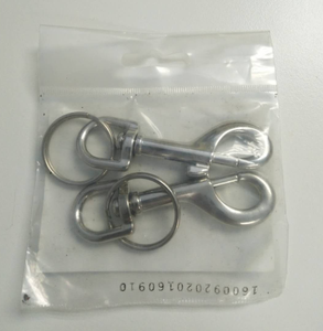 Mousqueton en métal moulé sous pression avec anneau porte-clés - Product Image 3