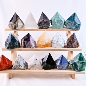 Hoge Kwaliteit Natuursteen Gemengde Materialen Ruw Zwart Obsidiaan Ruw Kristalpunt Voor Genezing - Product Image 2