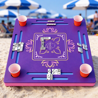 Plateau flottant personnalisé en EVA pour Mahjong, plateau de jeu en mousse léger et étanche pour Mahjong, Domino et Poker, pour piscine, lac, fête sur la plage