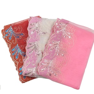 Dải Băng Ren Thêu Vỏ Sò Phong Cách Dân Tộc Dải Ruy Băng Vải Tuyn Pháp Viền Voan Thụy Sĩ Sequin Cho Váy Búp Bê - Product Image 1