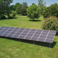 Support de structure de support de montage solaire en aluminium pour panneau de parc solaire 1MW