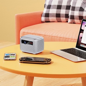 โปรเจคเตอร์พกพา V8 3D ออโต้โฟกัส สมาร์ทแอนดรอยด์ WiFi LED DLP สำหรับใช้งานกลางแจ้งและในบ้าน รองรับความละเอียด 4K Full HD พร้อมแบตเตอรี่ในตัว - Product Image 2