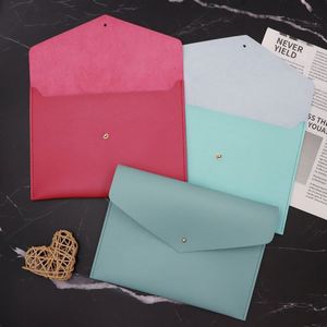RTS 5 Colors Fashion Envelope Mahjong Card Case Personalized <b>Gift</b> Monogram Holder PU Leather Clutch Card Storage Game Accessory - Product Image 2