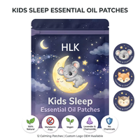 HLK Patchs d'huiles essentielles pour le sommeil des enfants, 100% naturels, sans mélatonine, végétaliens, à la lavande et à la camomille, livraison rapide, vente en gros