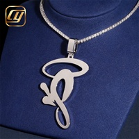 Bijoux fins en or véritable 10K 14K, style Hip Hop, pendentif lettre CHOYUE Hip Hop Iced Out
