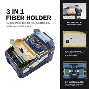 Signal Fire Six Motors AI-8C Épisseuse à Fusion Automatique de Fibres Optiques, Entièrement Automatique et Chauffage en 15 Secondes, Portable - Product Image 3