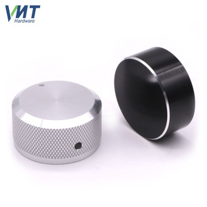 Tapa de perilla metálica VMT para interruptor de control de volumen de guitarra eléctrica y bajo, mecanizada por CNC con superficie moleteada y anillo de montaje - Product Image 4