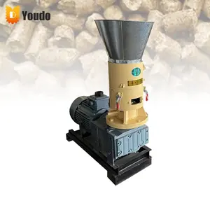 Prensadora de Pellet de desecho agrícola comprimido, máquina Industrial de prensado de Pellet de madera con motor diésel
