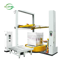 Machine d'emballage pré-étiré de film de couverture supérieure en ligne contrôlée par PLC électrique pour le moteur de noyau d'emballage de produits de boisson alimentaire