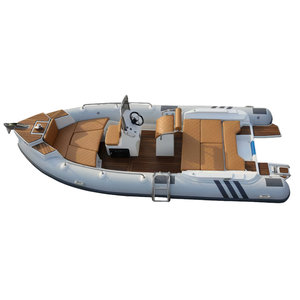 Bateau semi-rigide en aluminium et fibre de verre de 600 cm, certifié CE, robuste, pour la navigation côtière, la pêche sportive en haute mer et les loisirs en famille. - Product Image 2