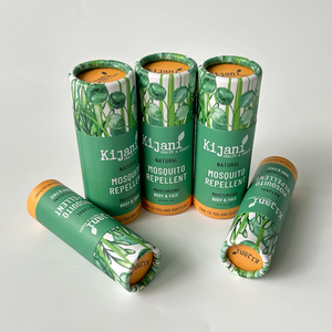 หลอดกระดาษคราฟท์สีขาวแบบดันขึ้น พิมพ์สีได้ตามสั่ง บรรจุภัณฑ์เปล่าสำหรับผลิตภัณฑ์บัล์มกันแดดเนื้อแน่นเพื่อความงาม - Product Image 4
