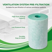 Nouveau rouleau de préfiltre de plafond en fibre de polyester G2, F1, non inflammable, pour filtre à air primaire, 400g de capacité, 75% d'efficacité