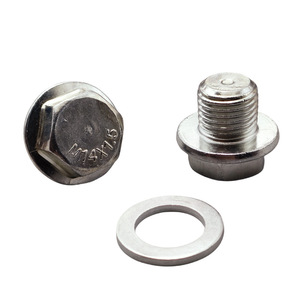 Aluminum Gasket For Engine Drain <b>Plug</b> M12 M14 M16 X1.5 Steel Automotive Oil Pan Bolt <b>Replacement</b> Part - Product Image 1
