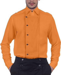 <strong>Mens</strong> Cosplay Costume <strong>Pirate</strong> Dressing Steampunk Victorian <strong>Mens</strong> Side-Button Linen <strong>Shirt</strong> - Product Image 5
