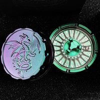 Dragon Metal Crafts D20 Roulette-Würfel Einzigartiger Würfelspinner Roulette-Würfelspinner für Würfelset Rollenspiel Tischspiel Geschenke