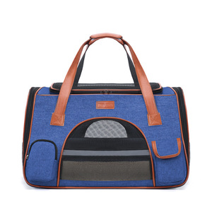 Portable Foldable Cat Carrier Small Size Breathable Oxford Pet Travel Bag For Cats Up To 7Kg - Product Image 5