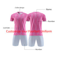 Kaus sepak bola polos berkualitas tinggi kaus tim adem kerah V kustom sepak bola