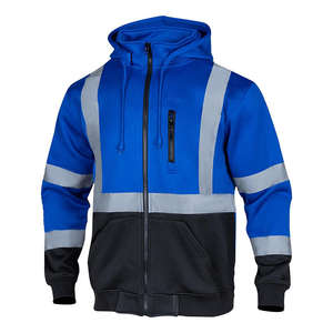 ओम फ्लेक्स कस्टम लोगो निर्माण यूनिसेक्स वर्कवियर कई जेट्स स्वेटशर्ट के साथ-साथ परावर्तक शीतकालीन सुरक्षा जैकेट - Product Image 3