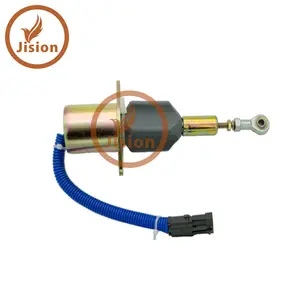 JISION工程机械零件6CT柴油发动机24v发电机燃油切断电磁阀3930234