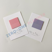 Bloc-notes adhésif transparent en PET, forme ronde personnalisée, couleur pastel minimaliste, pour planificateur