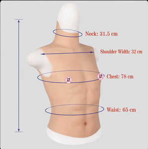 Camiseta de Músculos Artificiales para Cosplay, Simulación de Cuerpo Masculino, Realzador de Músculos Falsos, Súper Suave y Cómoda, <span class=keywords><strong>Disfraz</strong></span> de Músculos de Silicona para Adultos - Product Image 5