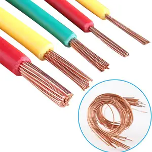 H07V-R Cable 1.5mm 2.5mm 4mm 6mm 10mm 16mm 25mm Stranded copper PVC insulated 450/750V housing wire for Building