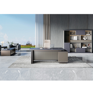 ZITAI Boss PDG bureau <span class=keywords><strong>de</strong></span> superviseur minimaliste moderne gestionnaire unique combinaison <span class=keywords><strong>de</strong></span> table et chaise bureau exécutif - Product Image 2