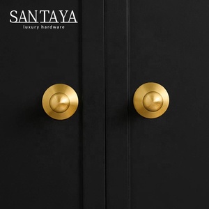 Ручки Santaya из матовой латуни под старину для кухонных шкафов, мебельные ручки для спальни, гардероба, ящиков, бронзовые ручки для мебели - Product Image 5