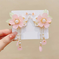 19 couleurs d'épingles à cheveux pour enfants, accessoires de cheveux mignons, fleurs, papillons, pompons, pinces à cheveux chinoises