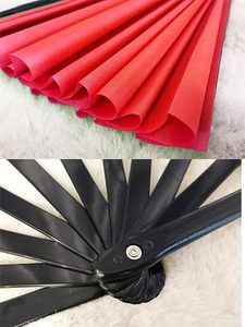 Abanico de mano plegable grande de 33cm, perfecto para mujeres y hombres, plástico duradero y tela de nailon, ideal para festivales, regalos y manualidades - Product Image 6