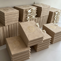 Caja de Invitación de Boda Estilo Libro Beige Personalizada, Invitación Acrílica con Lámina Dorada, Cajas de Invitaciones de Boda Europeas de Lujo