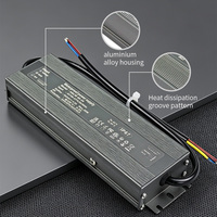 Convertidor de Corriente CA-CC con Carcasa de Aluminio Impermeable IP67, Controlador LED de 12V 24V con Salida de Voltaje Constante, Fuente de Alimentación LED, 3 Años de Garantía, Certificaciones CE, ROHS, FCC