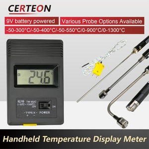 Digital Industrial Thermometer TM902C K Type with Probe for Oil <strong>Water</strong> Dyeing -50℃~1300℃ <strong>Temperature</strong> <strong>Gauge</strong> - Product Image 2