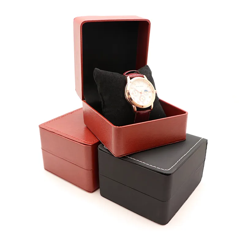 One Top Customization PU Leather Custom Logo Watch Case Watch Box Jewelry Case Jewelry Box Packaging